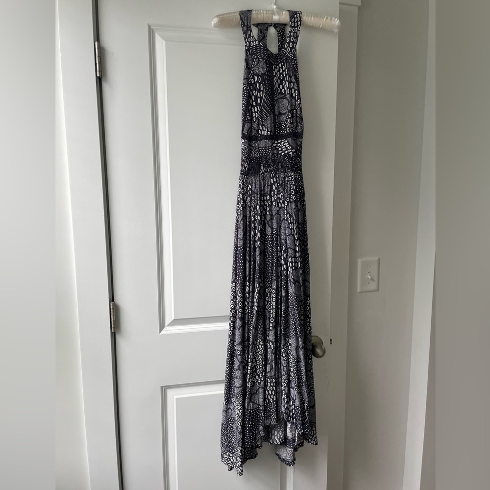 Abel the Label Anthropologie purple maxi dress, size small